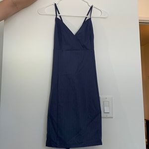 Kendall and Kylie Women’s Blue Lace Up Mini Dress